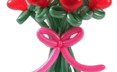 Букет с сердечками фото