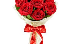 Букет из 7 роз  фото