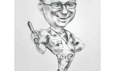 Шарж Черно-белый фото