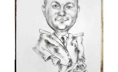 Шарж Черно-белый фото