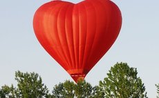 Полет на воздушном шаре "Сердце" фото