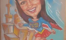 Шарж в технике пастель фото