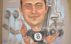 Шарж в технике пастель фото