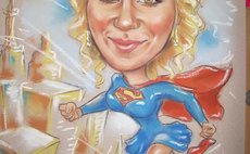 Шарж в технике пастель фото