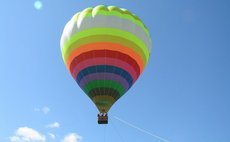 Полет на воздушном шаре  фото